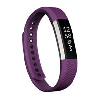 By Qubix - Compatible met Fitbit Alta siliconen bandje, Maat: Large, Lengte: 22CM - Paars - Compatible fitbit bandje