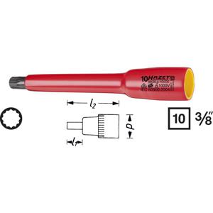 Hazet 8808LG-8KV Veeltand (XZN) VDE-dopsleutelinzet 8 mm 3/8 (10 mm)