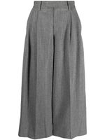 Alexander Wang pantalon de tailleur court en laine - Gris