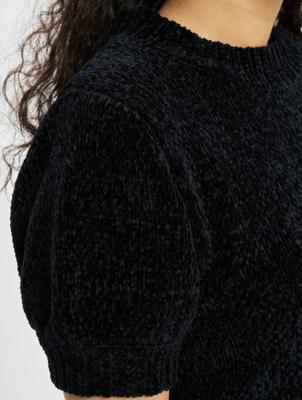 Missguided / t-shirt Petite Chenille in zwart