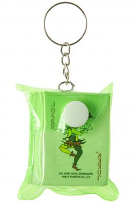 LG Imports sleutelhanger mini kaartspel junior 6 cm groen LG Imports sleutelhanger mini kaartspel junior 6 cm groen