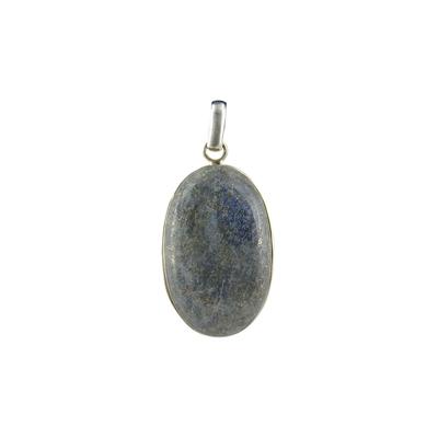 Lapis Lazuli hanger in zilver nr. 4 - 5,1 cm - blauw - 5,1 cm Lapis Lazuli hanger in zilver nr. 4 - 5,1 cm - blauw - 5,1 cm