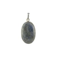 Lapis Lazuli hanger in zilver nr. 4 - 5,1 cm - blauw - 5,1 cm