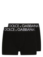 Dolce & Gabbana lot de deux boxers à logo imprimé - Noir