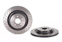 Remschijf COATED DISC LINE BREMBO, Remschijftype: Geperforeerd / Geventileerd, u.a. für Mercedes-Benz