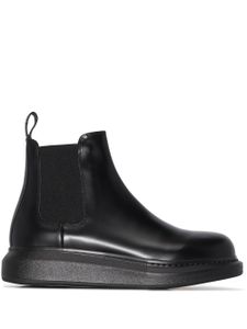 Alexander McQueen bottines chelsea en cuir - Noir