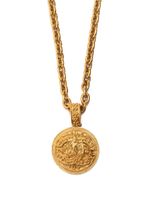 CHANEL Pre-Owned collier à pendentif médaillon CC (1994) - Or - thumbnail