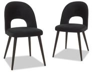 Set van 2 stoelen VIAZZA zwart - thumbnail