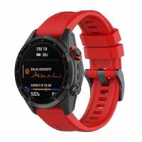 By Qubix - Siliconen sportbandje - Rood - Compatible met Garmin Tactix 8-51mm - Compatible Garmin bandje