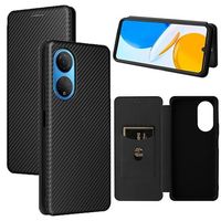 Honor X7 Flip Case - Koolstofvezel - Zwart