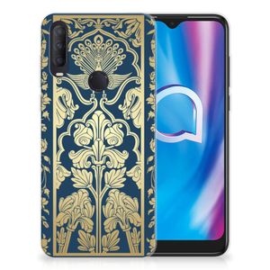 Alcatel 1S (2020) TPU Case Beige Flowers