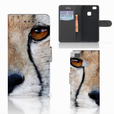 Huawei P9 Lite Telefoonhoesje met Pasjes Cheetah