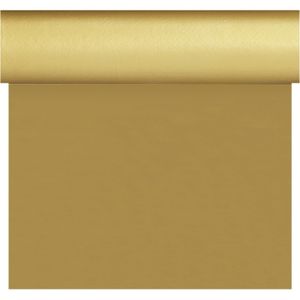 Gouden tafelloper/placemats 40 x 480 cm