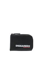 DSQUARED2 portefeuille zippé à logo imprimé - Noir - thumbnail