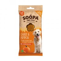 Soopa Jumbo Dental Sticks met wortel & pompoen voor de hond Per stuk - thumbnail