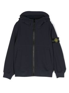 Stone Island Junior veste à patch Compass - Bleu