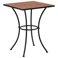 vidaXL Bistrotafel Mozaïek Tafel Balkontafel Tuintafel Tuin Buitentafel Terrastafel Bijzettafel Theetafel Tuinmeubel Terracottakleurig