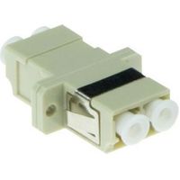 ACT Fiber optic LC-LC duplex adapter multimode OM1/OM2 flens - thumbnail