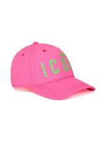 DSQUARED2 KIDS casquette en coton à logo en relief - Rose