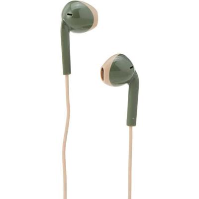 JVC hoofdtelefoon in-ear + microfoon groen-beige HA-F19M