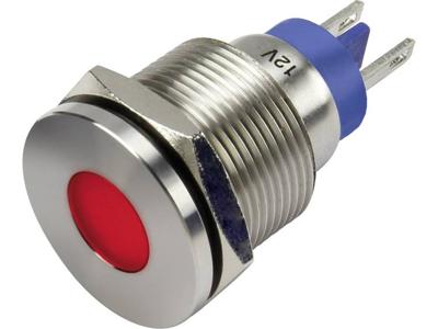 TRU COMPONENTS GQ19F-D/J/R/12V/S LED-signaallamp Rood 12 V/DC