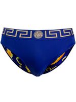 Versace slip de bain Greca Border - Bleu