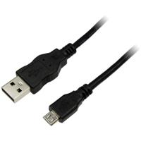 LogiLink USB-kabel USB 2.0 USB-A stekker, USB-micro-B stekker 1.80 m Zwart CU0034 - thumbnail