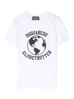 DSQUARED2 KIDS t-shirt Globetrotter en coton - Blanc