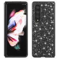 Glitter Series Samsung Galaxy Z Fold3 5G Hybrid Case - Zwart - thumbnail