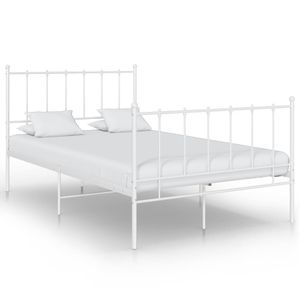 Bedframe metaal wit 120x200 cm