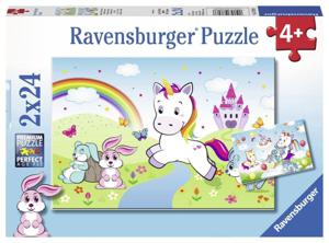 Ravensburger puzzel 2x24 stukjes sprookjesachtige eenhoorn