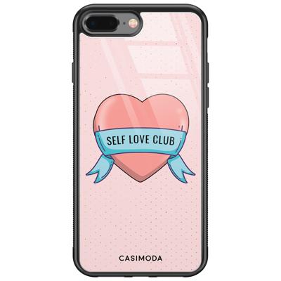 iPhone 8 Plus/7 Plus glazen hardcase - Self love club