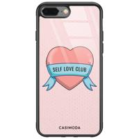 iPhone 8 Plus/7 Plus glazen hardcase - Self love club