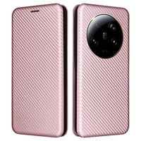 Xiaomi 13 Ultra Flip Hoesje - Koolstofvezel - Rose Gold - thumbnail