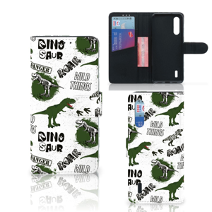 Telefoonhoesje met Pasjes voor Xiaomi Mi 9 Lite Dinosaurus