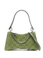 Karl Lagerfeld sac cabas en daim à motif monogrammé - Vert - thumbnail