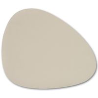 8x Lederlook placemats creme 34 x 42 cm