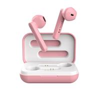 Trust Mobile Primo Touch Draadloze Bluetooth Oordopjes Wireless Earphones, 10 Uur Speeltijd in Totaal, Ingebouwde Microfoon, TWS, voor PC, Laptop, Smartphone, Tablet - Roze