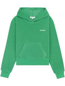 Sporty & Rich hoodie en polaire à logo brodé - Vert