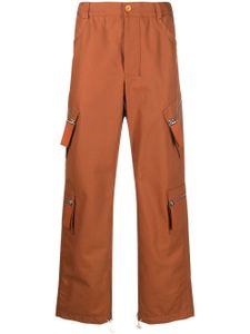 Jacquemus pantalon droit à poches cargo - Marron