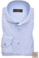 John Miller Tailored Fit Overhemd blauw, Effen