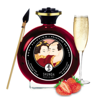 Shunga Edible Body Paint - Strawberry Sparkling Wine - 3.5 fl oz / 100 ml - thumbnail