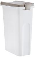Kerbl Petfood-container, luchtdichte bewaarcontainer voor droogvoer, wit/bruin, inhoud 40 liter, 45 x 27 x 41 cm, voor ca. 15 kg droogvoer