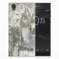 Sony Xperia L1 TPU Siliconen Hoesje Beton Print
