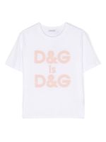 Dolce & Gabbana Kids logo-print cotton T-shirt - Blanc