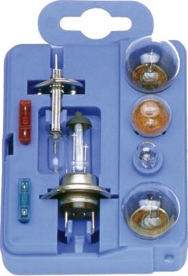 Car Plus reservelampenset auto H1 + H7 12 Volt 8 delig Car Plus reservelampenset auto H1 + H7 12 Volt 8 delig