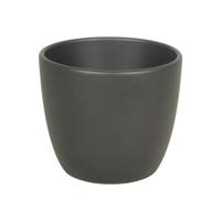 Floran Plantenpot - antraciet grijs - mat - keramiek - 28 x 25 cm   -