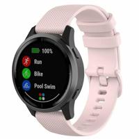 By Qubix - Compatible met Garmin Vivomove 3 / HR/Luxe/Sport/Style/Trend - Sportband met motief - Lichtroze - Compatible Garmin bandje - Bandbreedte: 20mm