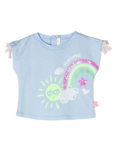 Billieblush t-shirt à imprimé graphique - Bleu