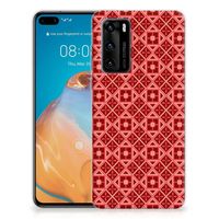 Huawei P40 TPU bumper Batik Rood